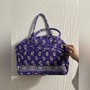 Vera Bradley Purple Paisley Weekender